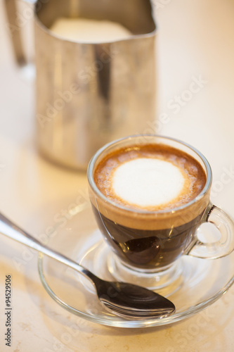 macchiato with foam