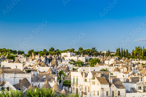 The Trulli houses of Alberobello in Apulia in Italy