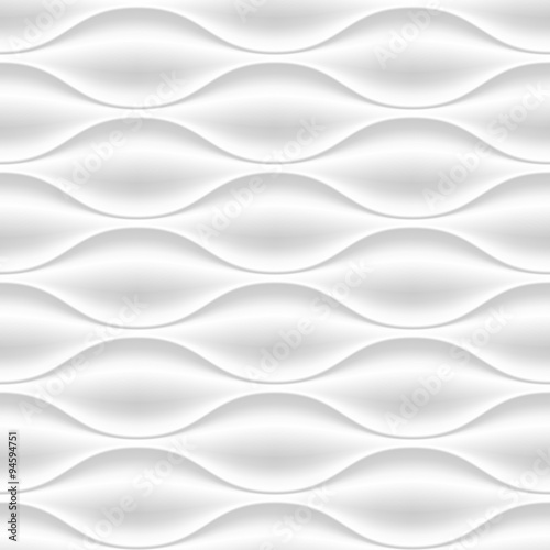 Biały falisty panel tekstura tło.