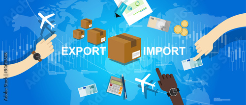 export import global trade world map market international
