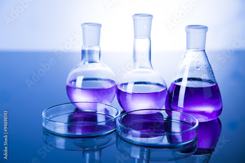 Laboratory glass, Chemistry science concept