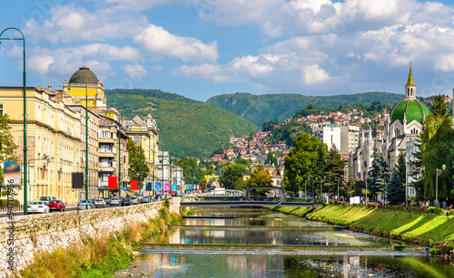 View of the historic centre of Sarajevo - Bosnia and Herzegovina