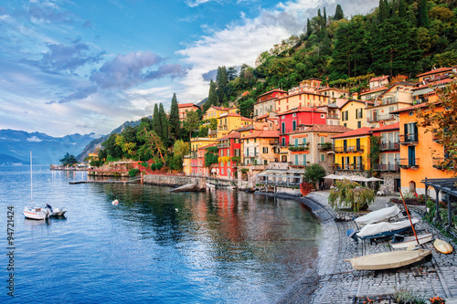 Town of Menaggio on lake Como, Milan, Italy