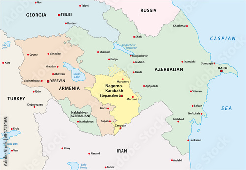 nagorno-karabakh conflict map