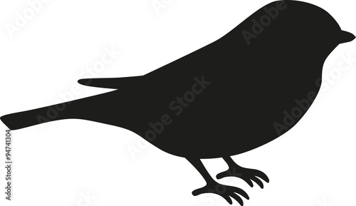Bird silhouette tit