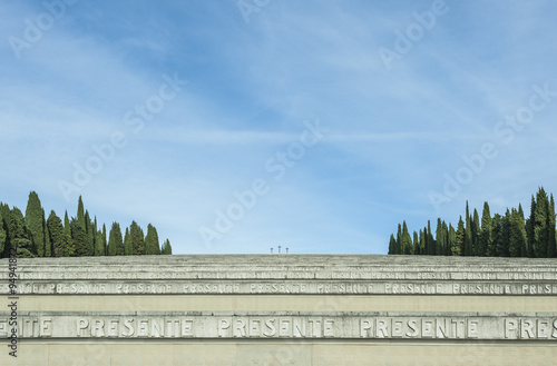 The military shrine of Redipuglia, Italy