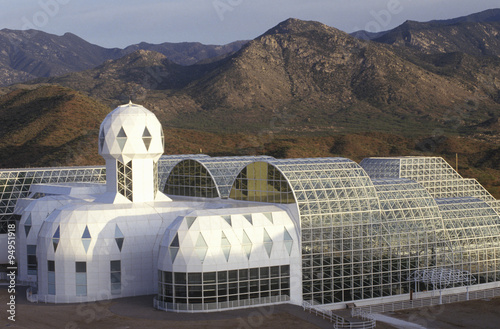 Biosphere 2 living quarters and library at Oracle in Tucson, AZ