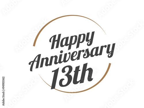 13 Happy Anniversary Logo