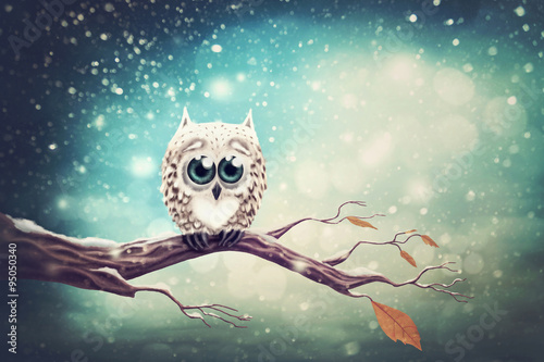 Little snow owl