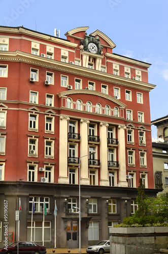Sofia, Bulgaria: Office building and hotel in the ministry district of the capital city