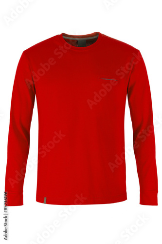 red long sleeve t-shirt