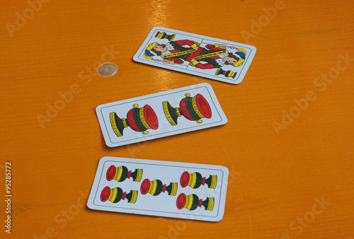 Traditional neapolitan playing cards