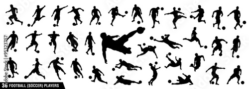 vector set of football (soccer) players 1