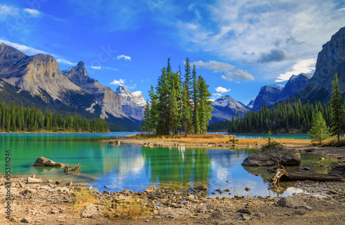 Spirit Isalnd in Maligne Lake