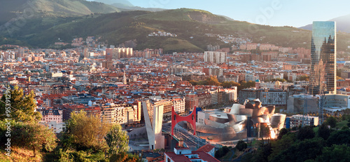 View of city Bilbao, Spain