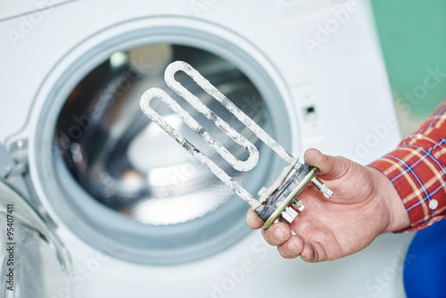 turbular electric heating element for washing machine
