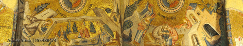 golden mosaics from the Chora chapel, Istanbul