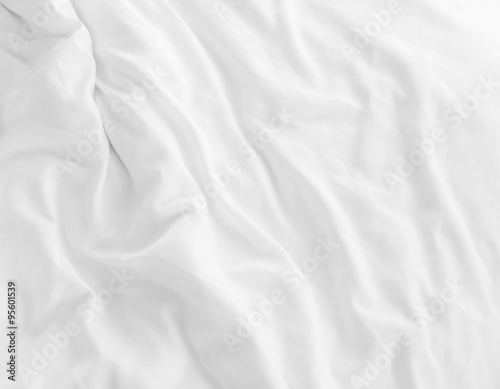 white bed sheets