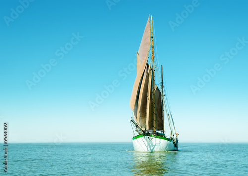 Lonely sailing ship