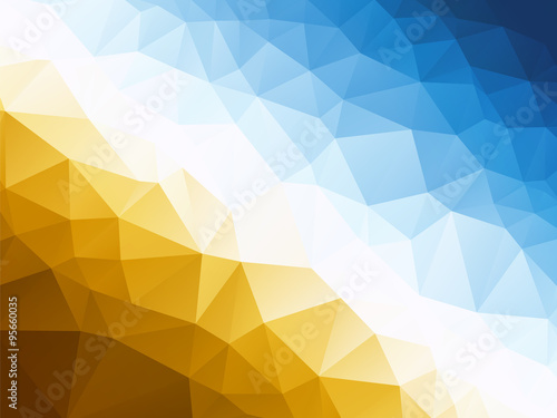 Abstract blue yellow background