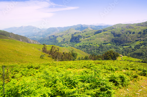 mountains landscape. Asturias, Spain