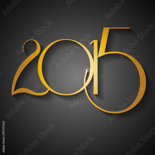 Happy New Year 2015 Greeting Card | EPS10 Vector Design