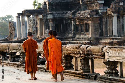 Monks - Angkor Wat - Cambodia