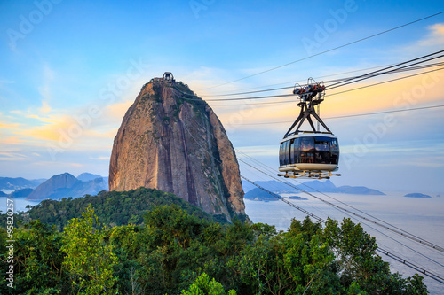 Cable car and Sugar Loaf mountain