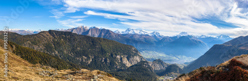 Panorama view of the Alps from Belalp
