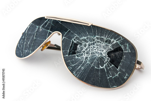 Broken sunglasses