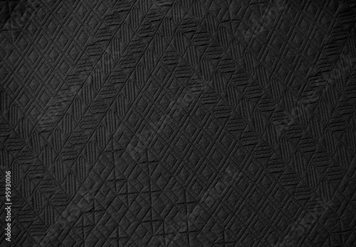 Aztec pattern material embossed