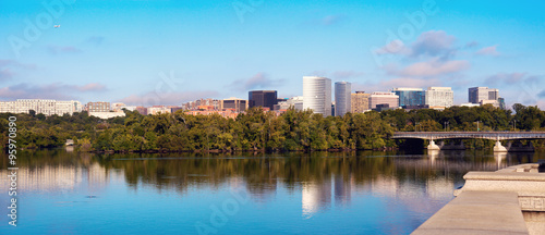 Downtown of Arlington, Virginia and Potomac River