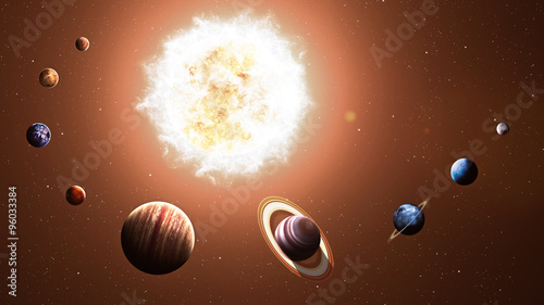 High quality solar system planets. Elements of this image furnished by NASA