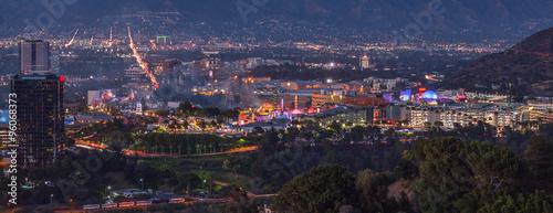 Panoramic View of Studio City, San Fernando Valley, Los Angeles,