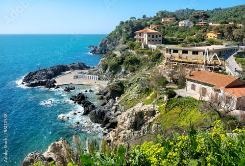  Talamone coastline. Grosseto region, Tuscany, Italy