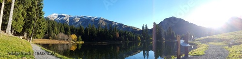 panoramique lac des mines d'or - Morzine
