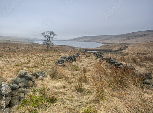 misty yorkshire moorland landscape