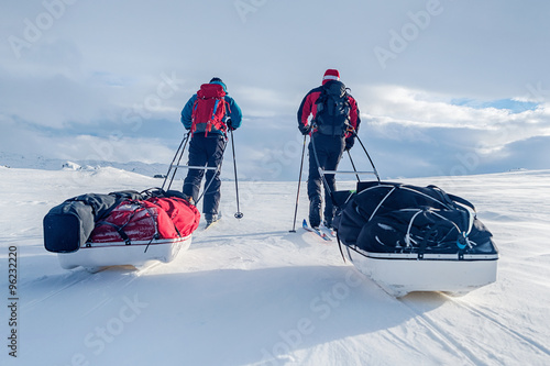 Wintertrekking in Norwegen