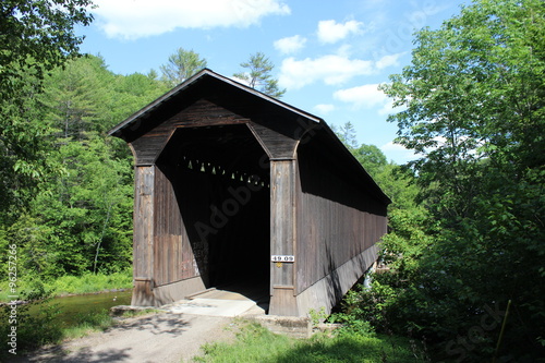 Pier Covered Bridge (former railroad bridge) Newport, NH 1907