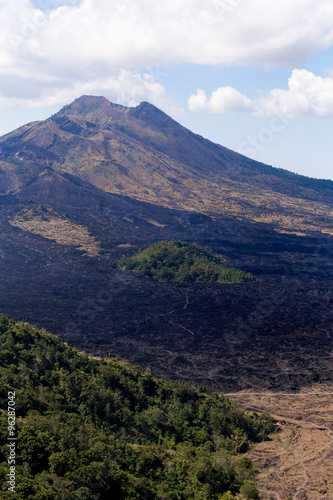 Batur volcano and Agung mountain, Bali