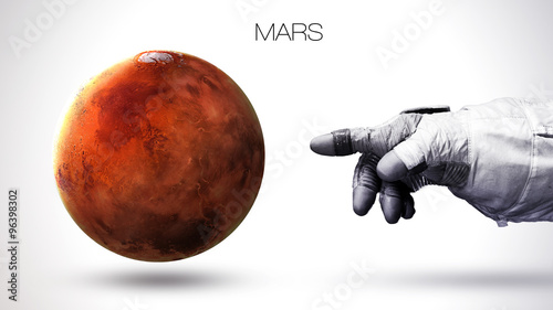 Mars - High resolution best quality solar system planet. All the planets available. This image elements furnished by NASA