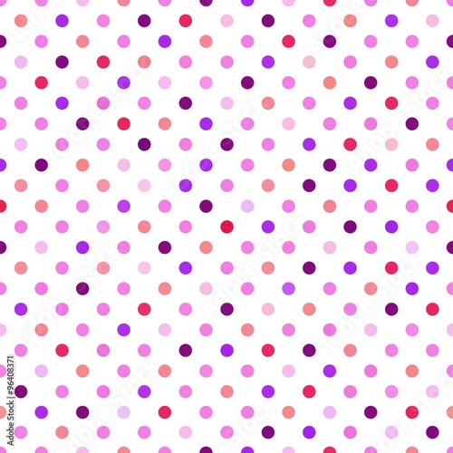 Pink Polka Dots Seamless Pattern