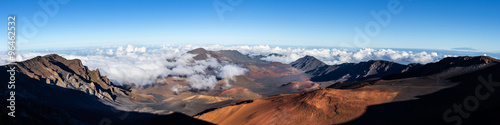 Panoramic view of Haleakala crater, Maui Hawaii 