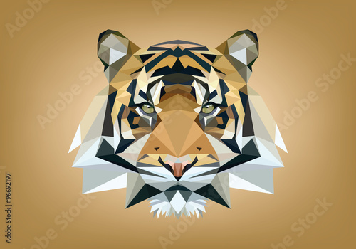 tigre low poly