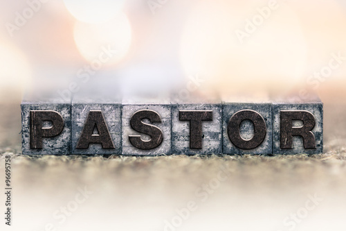 Pastor Concept Vintage Letterpress Type