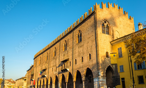 Facade of the Palazzo Ducale in Mantua - Italy