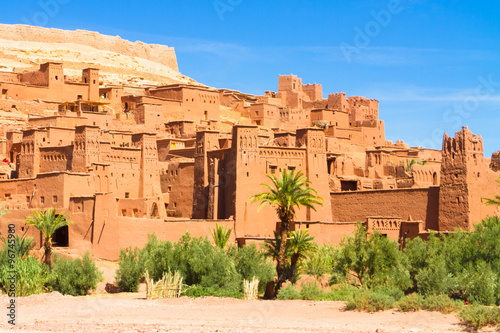 Traditional medieval oasis fortress of Ait Benhaddou, Ouarzazate, Morocco.