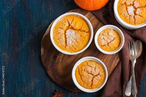 Sweet pumpkin souffle