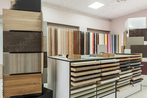 showroom for chipboard panels
