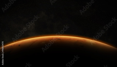 View of planet Mars